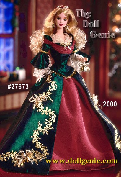 christmas barbie green dress