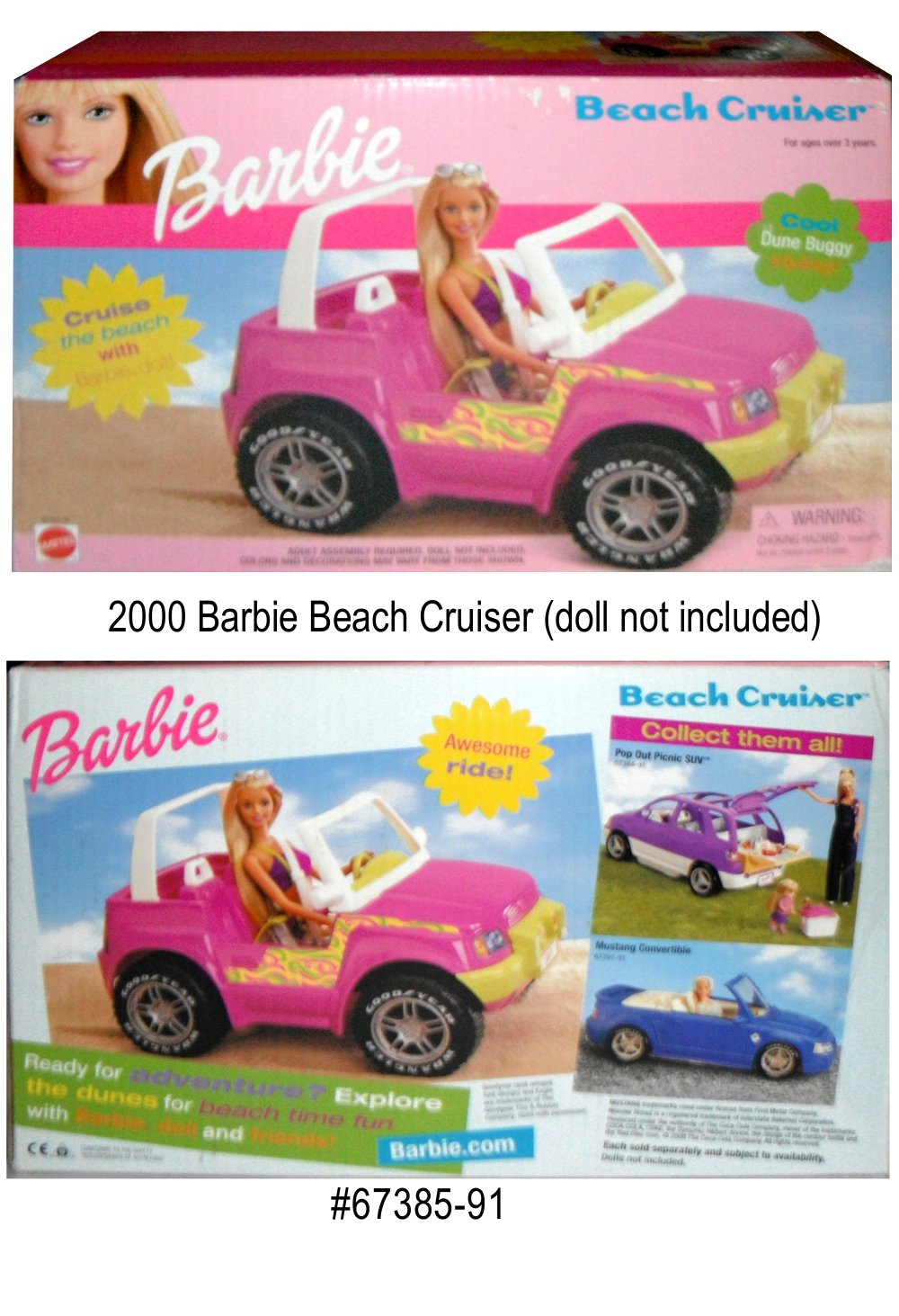 barbie beach cruiser vehicle with dolls