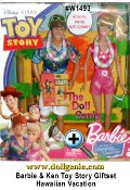  Toy Story 3 Barbie and Ken Dolls Hawaiian Dream Vacation Set is inspired by Toy Story 3, Barbie doll and Ken doll are off on a Hawaiian adventure dream vacation, complete with realistic 