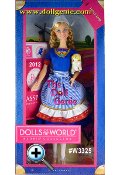 Barbie is loved around the world, and the Dolls of the World collection returns the love with Barbie dressed in aspirational versions of ancestral dress from various countries. Holland Barbie wears a classic Dutch look. Her blue dress and striped apron are accented with golden trim; her braids, stockings and  wooden  clogs add even more traditional touches. She also comes with a bunny. The Barbie Dolls of the World also come with accessories to add play value that include a passport and sticker sheet to help record Barbie dolls travels.