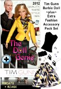 The ever-impeccable Tim Gunn mentors Barbie dolls style dressing her in a versatile Project Runway-ready ensemble that includes a classic yellow blazer, print blouse and skinny denim pants. Includes handbag, sunglasses, miniature phone and Tim Gunn book. Also included is the separate Tim Gunn Barbie Fashion and Accessory Pack #W3464