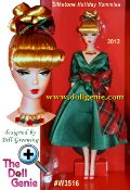 A wintry world filled with family, friends, and lots of fun: these memories of good times gone by remain the happiest. Visions of sugar plums and snowy, white streets- pretty wrapped presents under fragrant evergreens- hugs and kisses and family feasts- the gifts of the season bring cheer throughout the year. Yuletide Yummies Barbie designed by Bill Greening is a festive hostess wearing a green and red dress, featuring a brilliant tartan sash. Shes serving up a tray of fresh baked cookies while two Santa mugs await hot cocoa all delivered with best wishes for love and joy throughout the New Year!