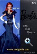 Hope Diamond BARBIE designed by Robert Best - Weight 45.52 carats, the Hope Diamond resides in the Smithsonian. Here, it is recreated and showcased on Barbie doll, who wears a glamorous navy gown with flared bottom, waist detail and short sculpted sleeves. Long white gloves and matching bracelet and earrings complete the look. 