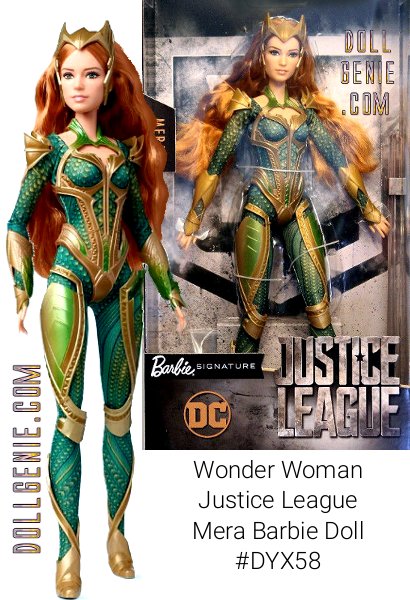 NEW & SEALED! Barbie Justice League Mera Doll 